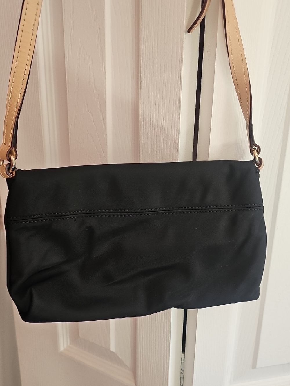kate spade Black Crossbody Bag with Tan Strap and Gold Hardware - Picture 3 of 7